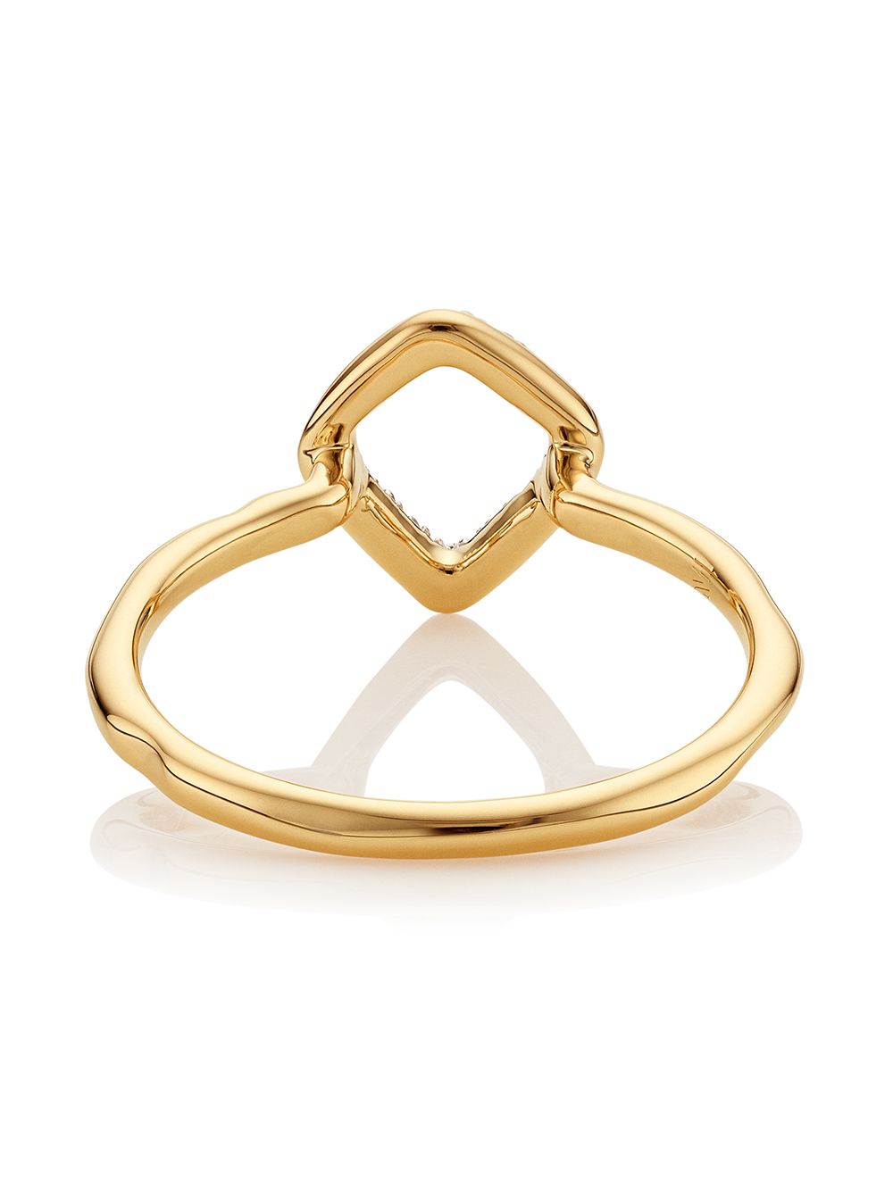 Shop Monica Vinader Riva Mini Kite Stacking Diamond Ring In Gold