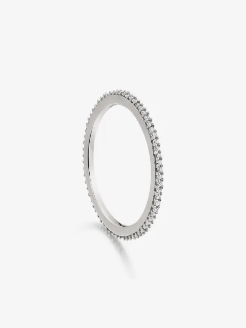 Monica Vinader anillo Eternity con diamantes