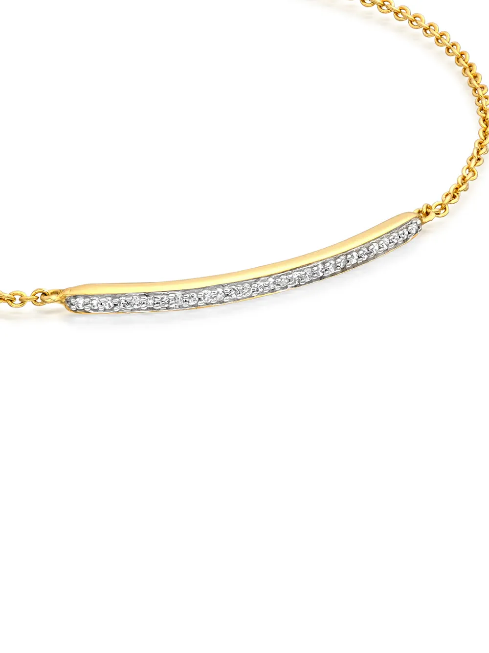  Monica Vinader Armband Mit Diamanten   Gold 