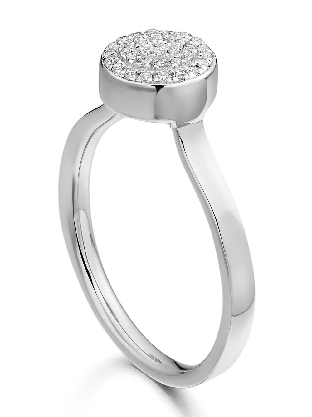 фото Monica Vinader Fiji button diamond ring