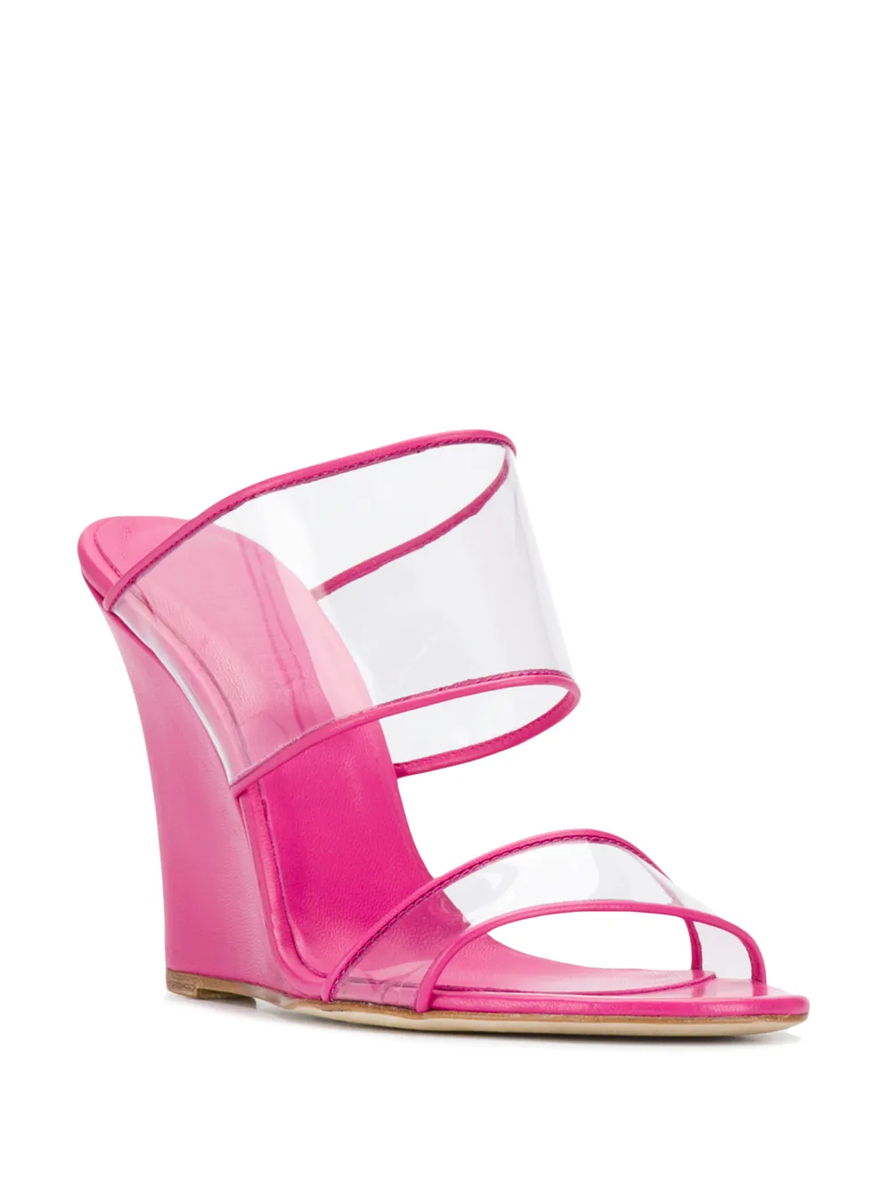 Paris Texas Sandalen met sleehak Roze