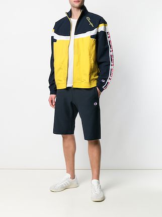 colour block sports jacket展示图