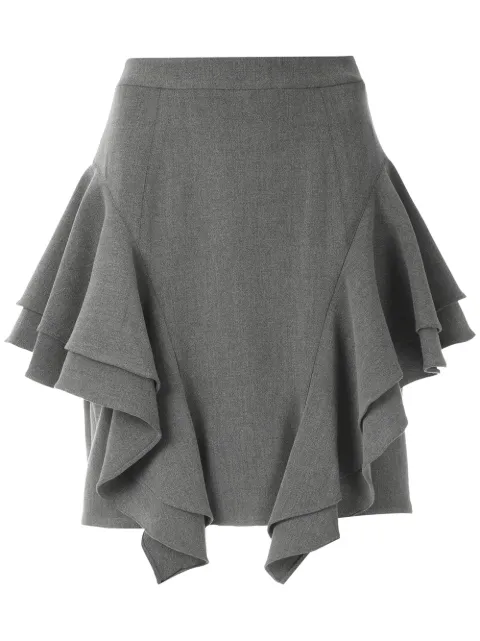Olympiah frill layered mini skirt