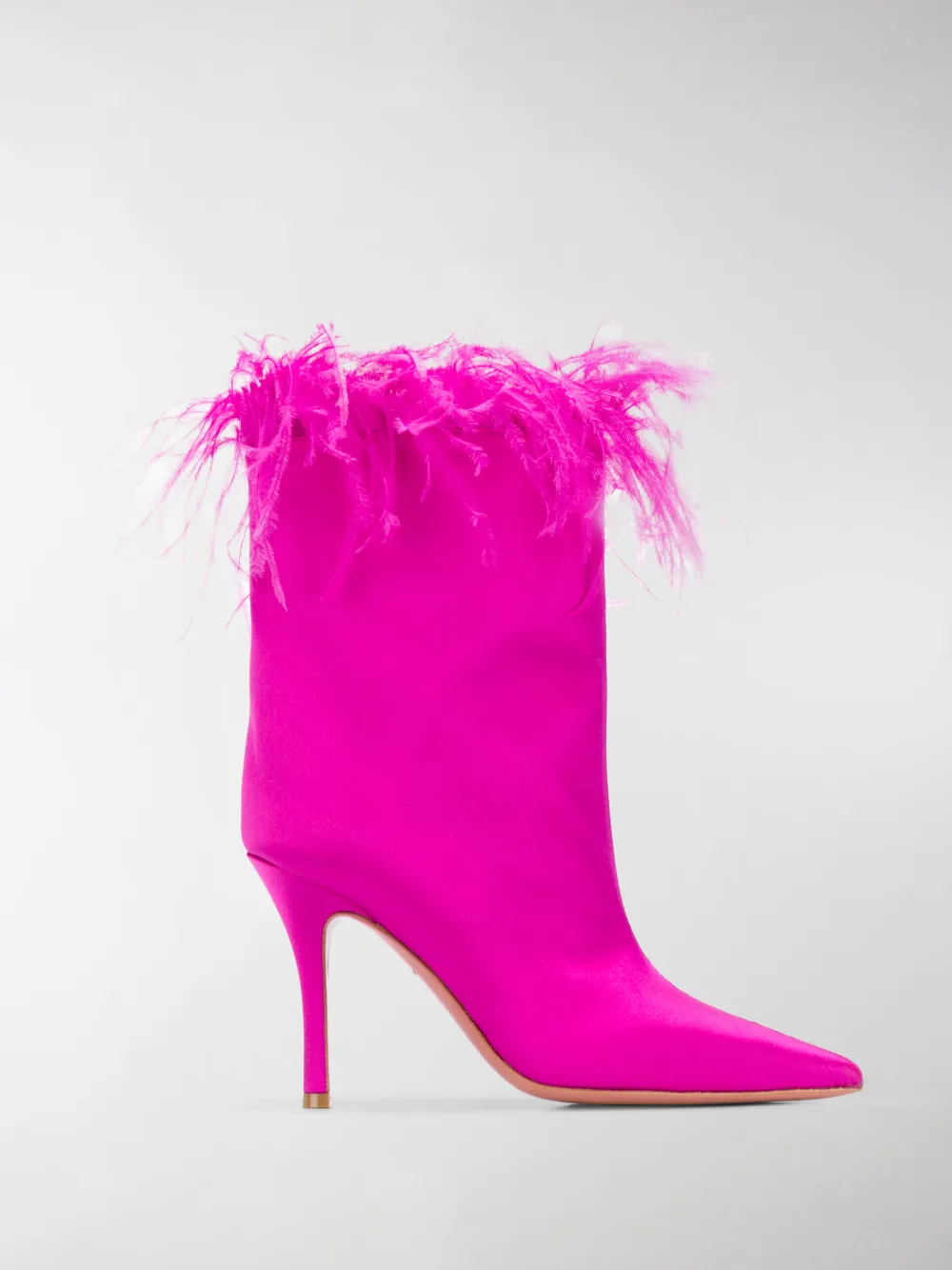 AMINA MUADDI NAKIA PLUME 165MM BOOTS,14023631