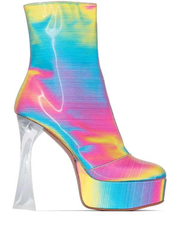 perspex heel boots