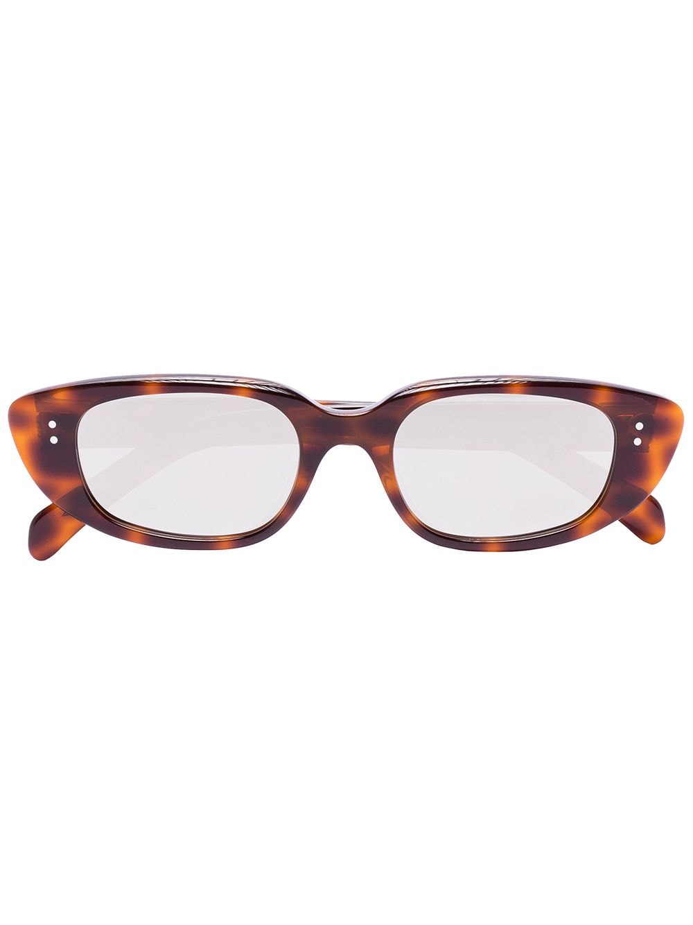 фото Celine eyewear солнцезащитные очки в оправе 'кошачий глаз' черепаховой расцветки