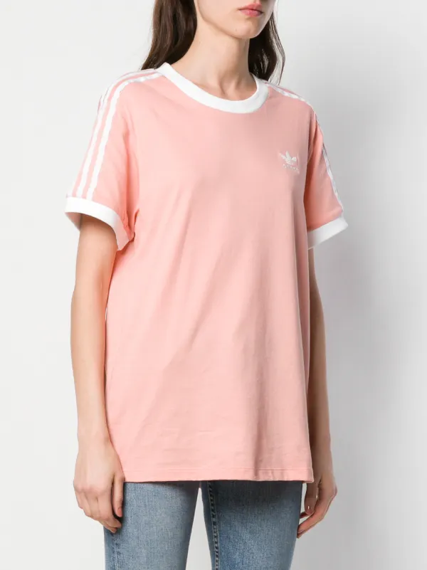 Adidas Originals 3-Stripes T-shirt Pink FARFETCH VN