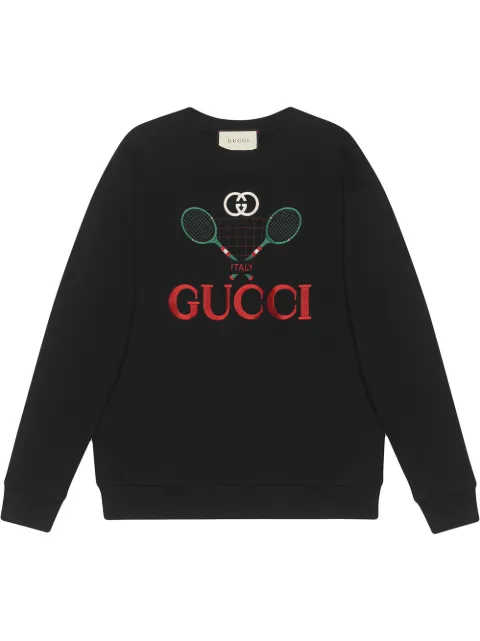 Sudadera oversize con motivo Gucci Tennis Gucci por 890€ - Compra online  AW19 - Devolución gratuita y pago seguro