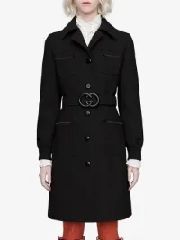 gucci belt coat