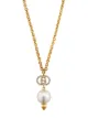 Gucci GG faux pearl necklace