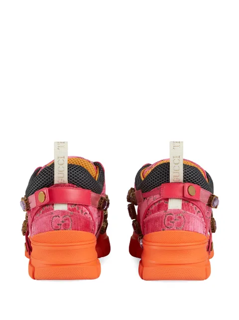 gucci flashtrek orange and pink