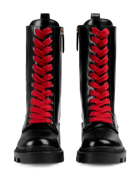 gucci web boots