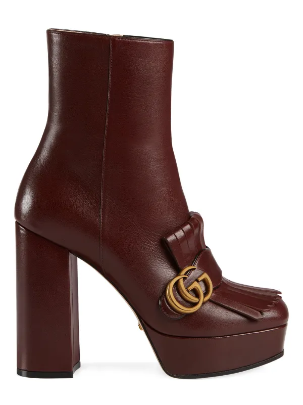 Gucci GG Marmont Heeled Boots - Farfetch