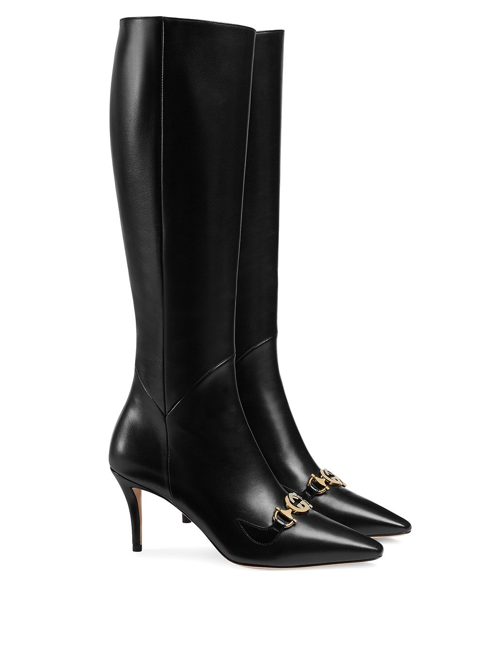 Shop black Gucci Zumi high boots with 