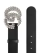 Gucci GG crystal leather belt