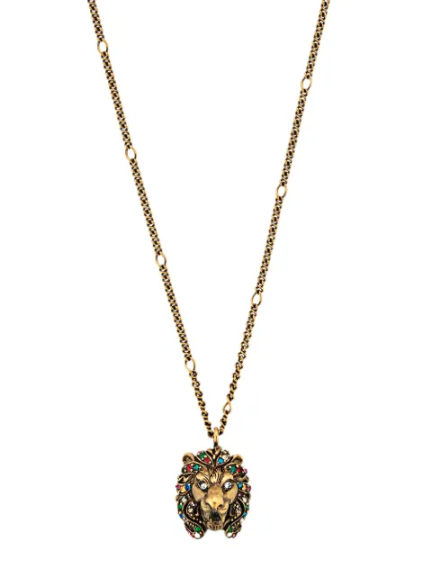 GUCCI Lion Head Necklace - Farfetch