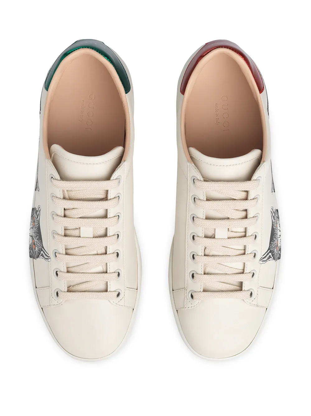 Shop Gucci Ace cat sneakers with Express Delivery - FARFETCH