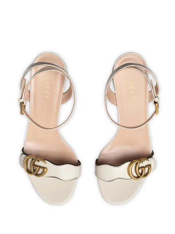 gucci gold platform sandals