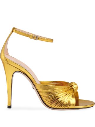 Gucci Metallic 105mm Sandals - Farfetch