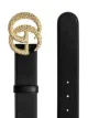 Gucci textured GG buckle belt