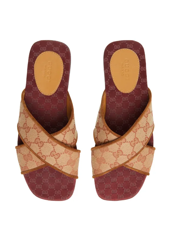 gucci monogram sandals