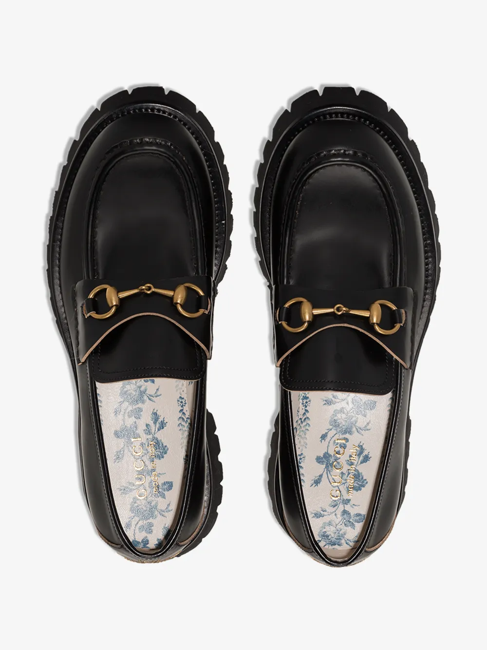 GUCCI GUCCI LOAFERS WITH HORSEBIT AND LUG SOLE,576334DS80014024114