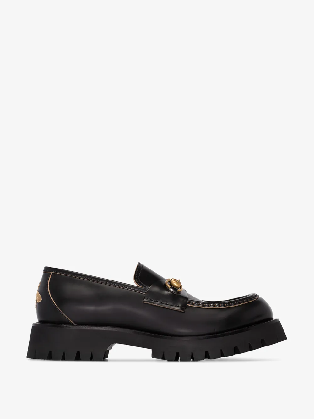 GUCCI GUCCI LOAFERS WITH HORSEBIT AND LUG SOLE,576334DS80014024114