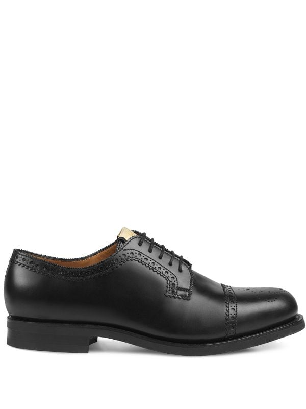 Gucci Perforated Leather Brogues - Farfetch
