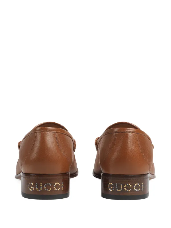 leather loafer with interlocking g horsebit