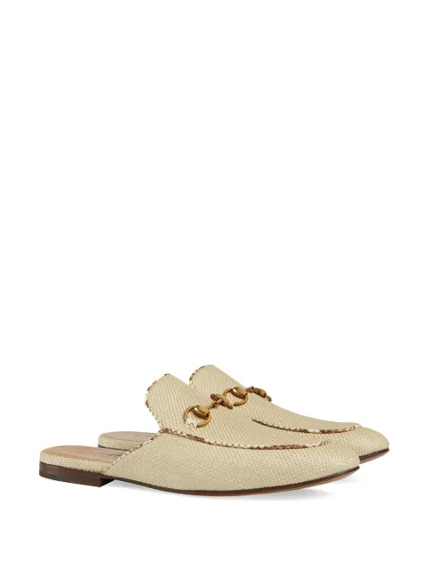 gucci raffia princetown