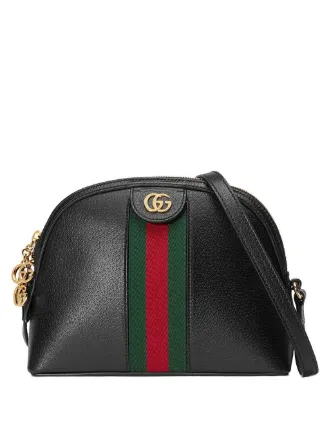 Gucci Ophidia Shoulder Bag Small Black in Leather with Gold-tone - US