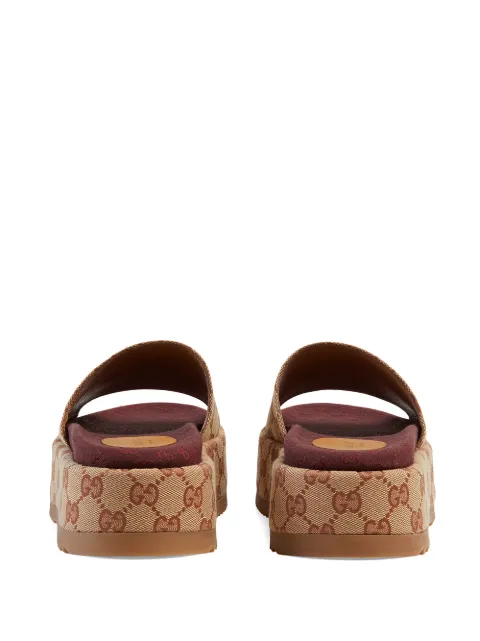 Gucci Original Gg Slider Sandal For Women For Women 573018kqw00 At Farfetch Com