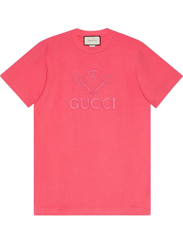 pink Gucci T-shirt with Gucci Tennis 