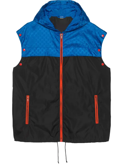 gucci blue and orange jacket