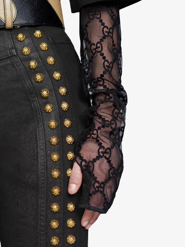 gucci fishnet shirt