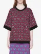 Gucci GG stripe wool jacquard top