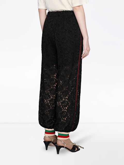 lace track pants