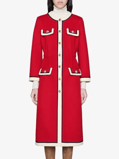 Gucci red wool coat Clearance
