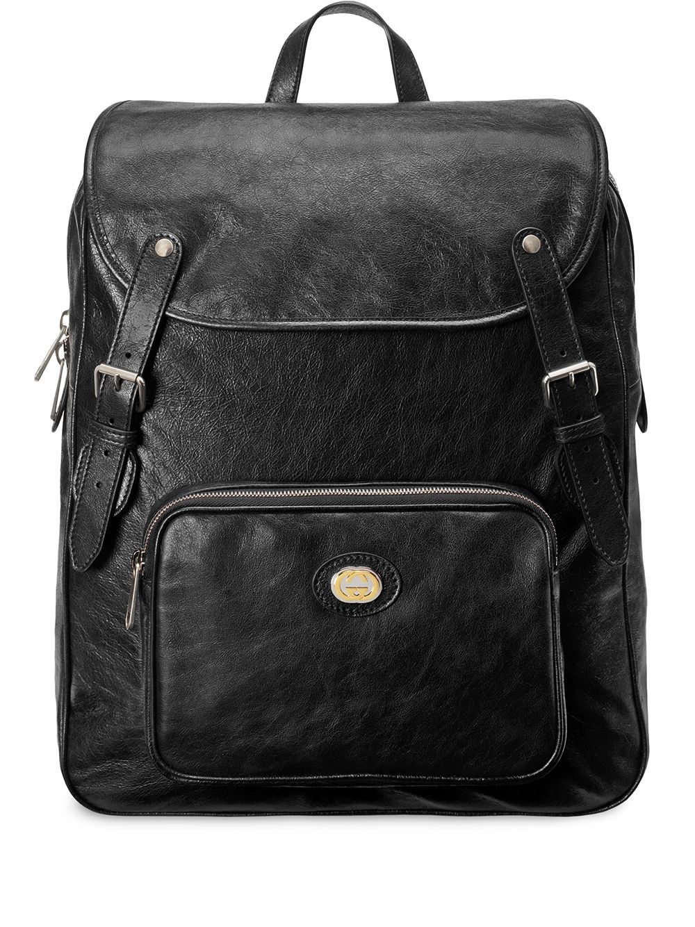 gucci backpack black leather