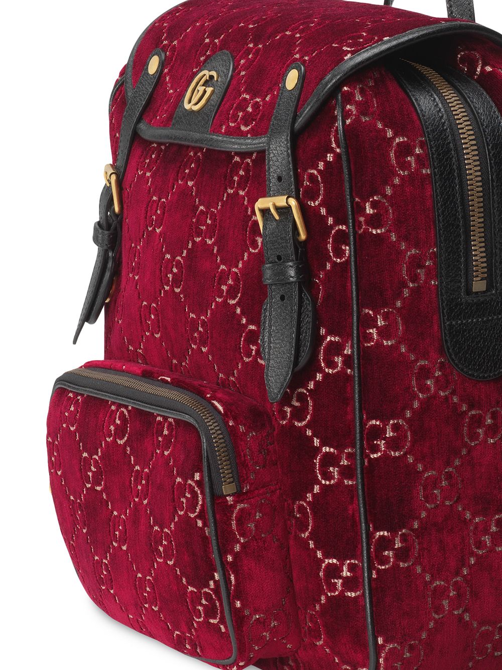 small gg velvet backpack