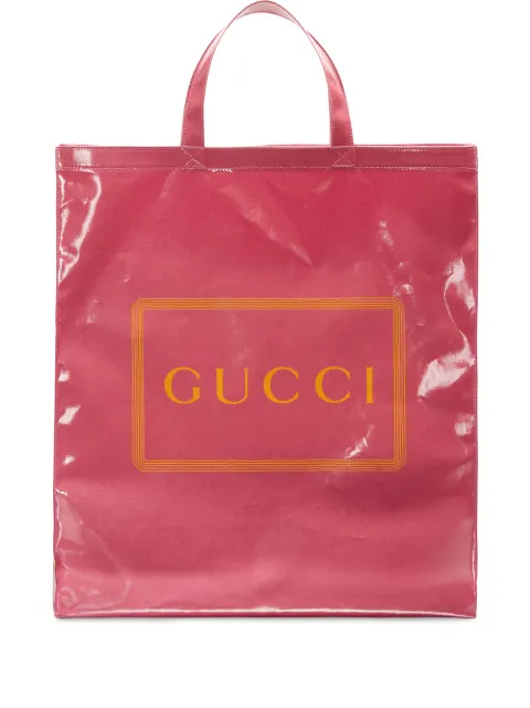 Click to view more detailed imagery on our partner's website Gucci Granny Logo Shopper Bag In 5868 Pink