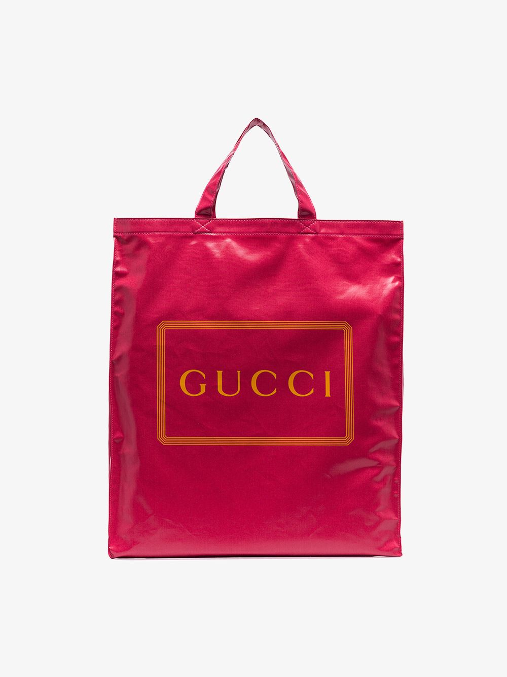 GUCCI PINK LOGO PRINT TOTE BAG,575140G0BA014024397