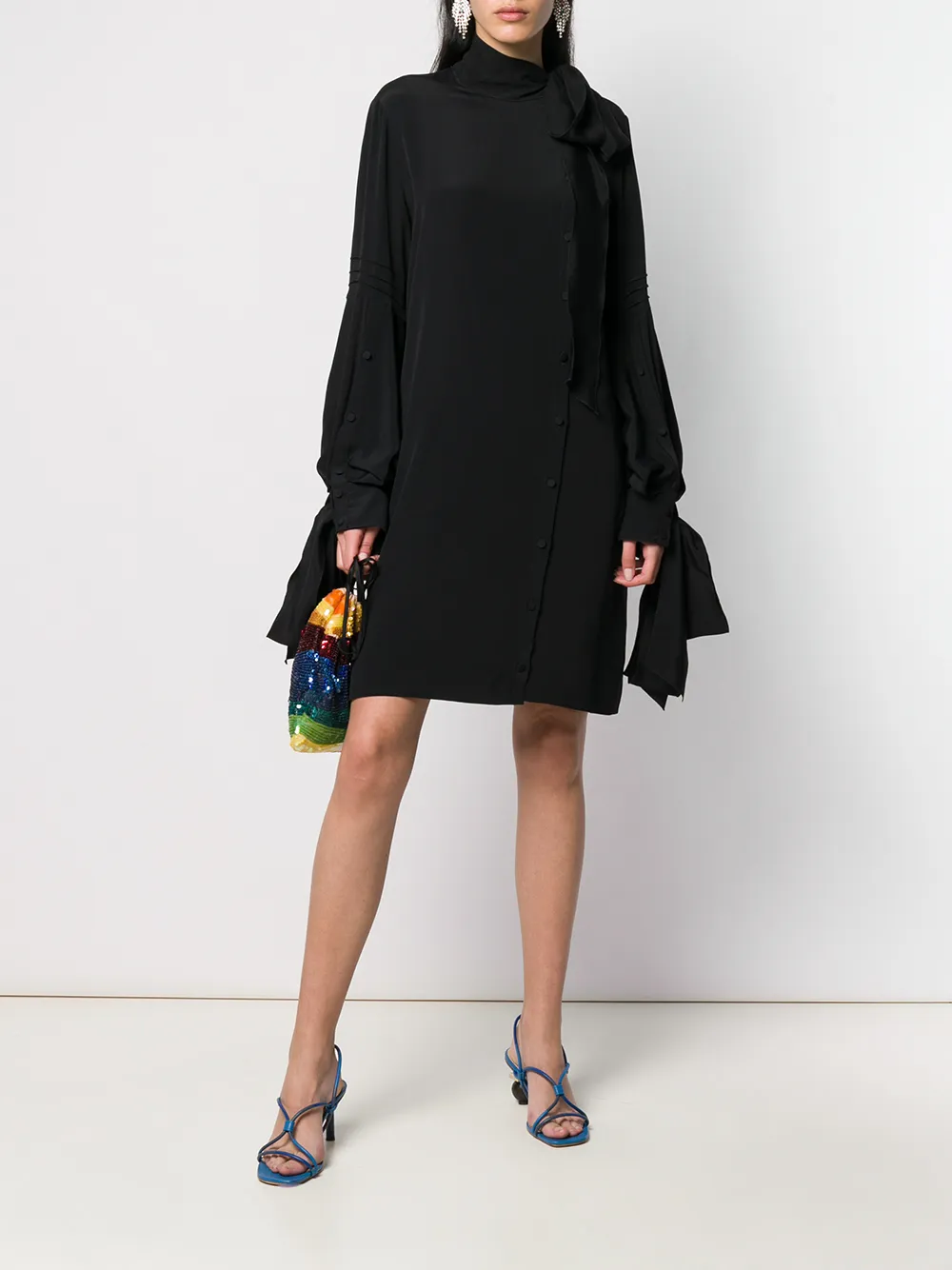 N&ordm;21 Jurk met tule detail - Zwart