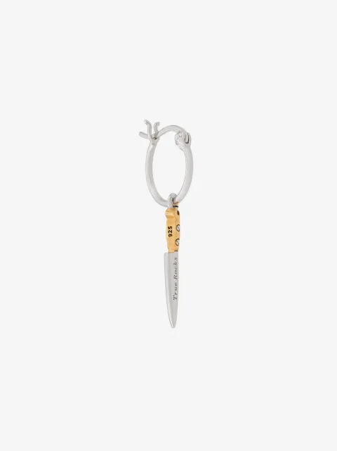 True Rocks knife drop earring