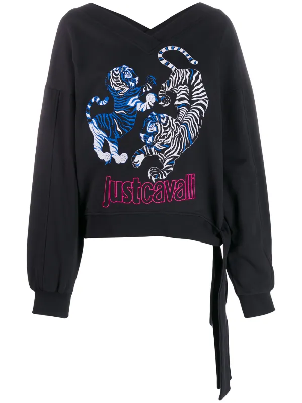 just cavalli tiger hoodie