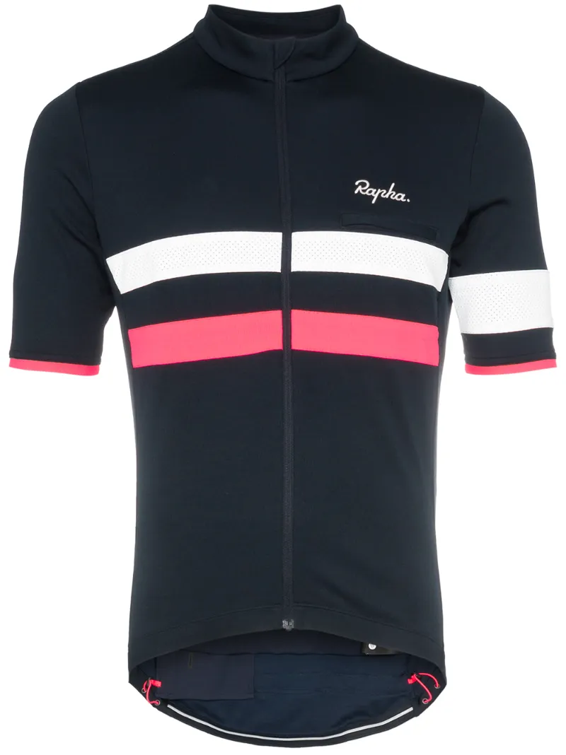 Rapha топ из джерси Brevet в полоску