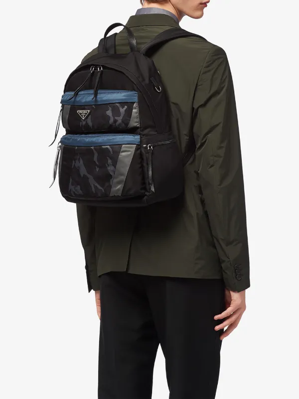 prada technical fabric backpack