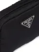 Prada logo-plaque padded belt bag
