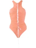 UNRAVEL PROJECT cross-lace body - Orange