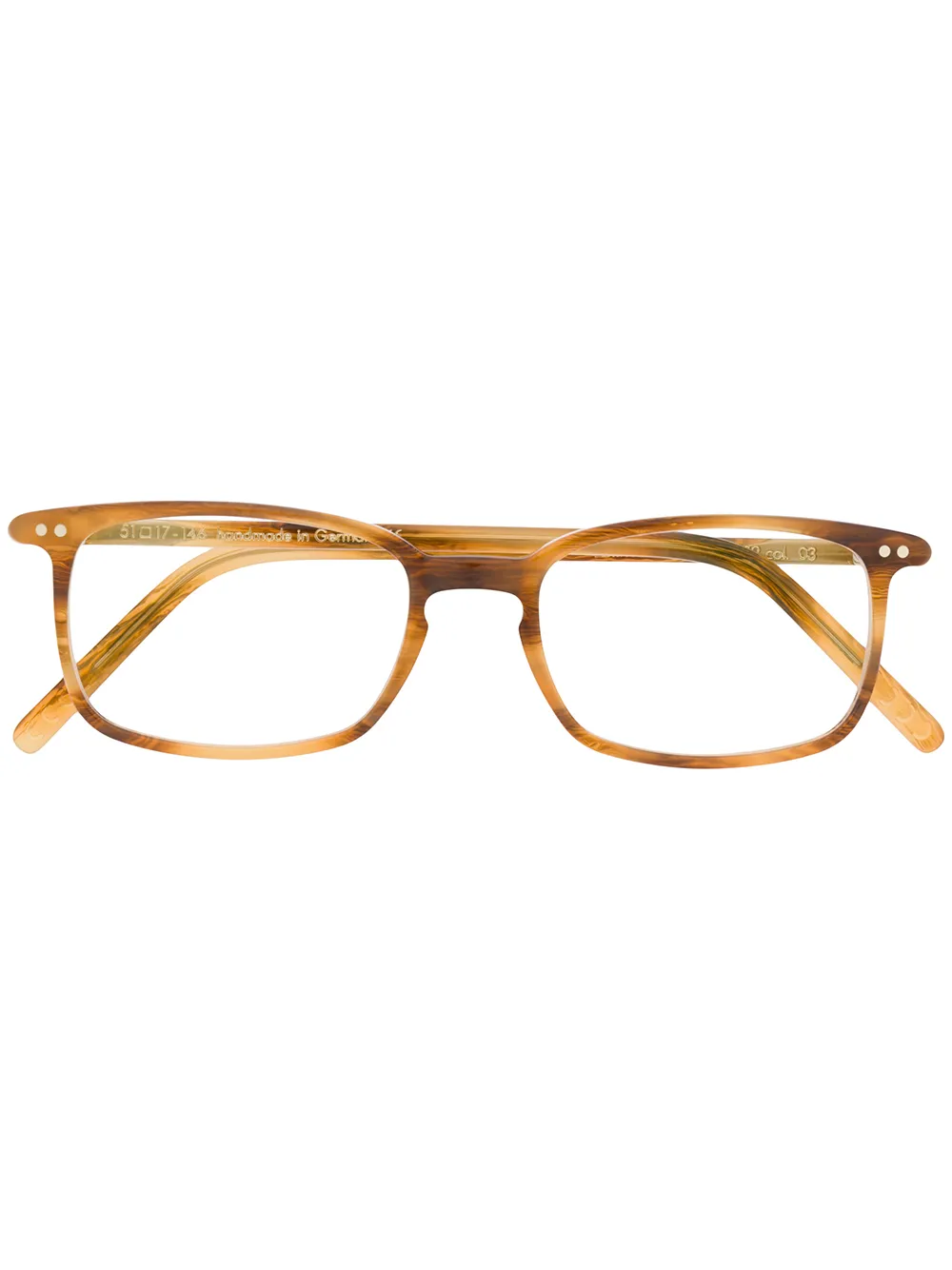 

Lunor lentes con armazón rectangular - Neutro